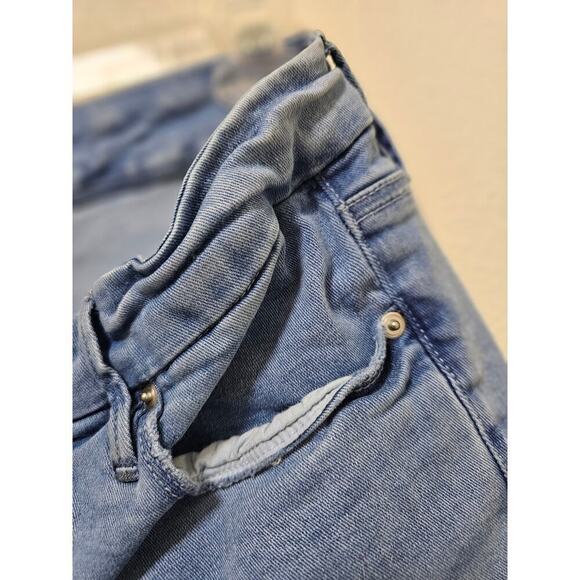 Good American 8/29 Raw Hems Classic Boot Cut jeans. Cotton Elastic blend.  Comfy - Picture 15 of 15